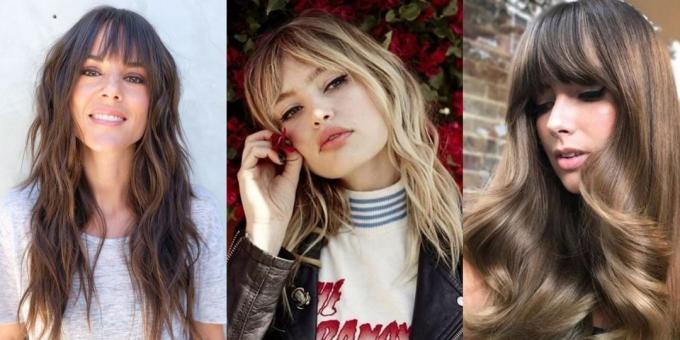 फैशनेबल महिलाओं के बाल कटाने 2019: लंबे बालों हिप्पी