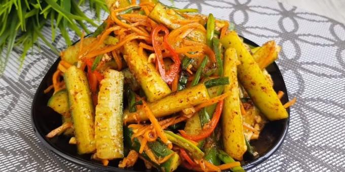 पकाने की विधि ककड़ी कोरियाई गाजर