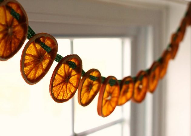 क्रिसमस का पेड़ सजावट: सूखे संतरे