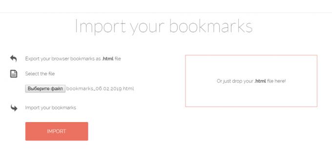 Booky.io: बुकमार्क आयात करें