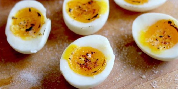 अंडा व्यंजन: उबले अंडे
