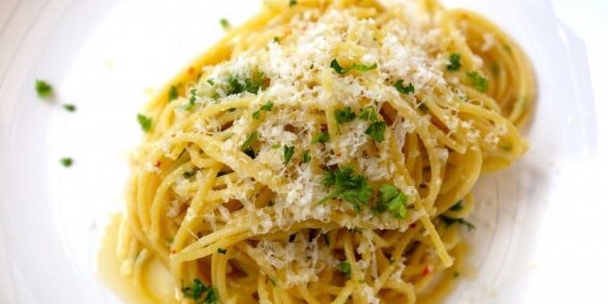 नींबू और पनीर के साथ पास्ता: नींबू पकाने के लिए क्या