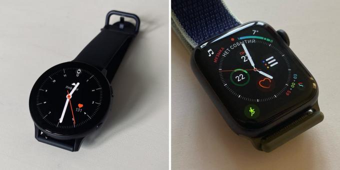 सैमसंग गैलेक्सी घड़ी सक्रिय 2: के साथ एप्पल घड़ी श्रृंखला 5 तुलना