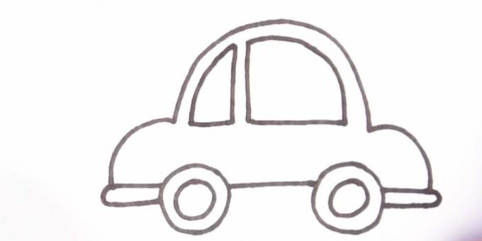 कैसे एक कार आकर्षित करने के लिए: एक छोटी खिड़की ड्रा