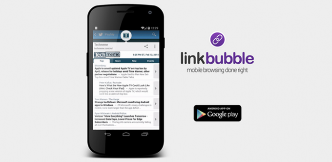 Android के लिए लिंक बुलबुला