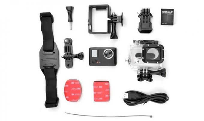 कार्रवाई कैमरा AMKOV AMK5000S, समीक्षा, कीमत