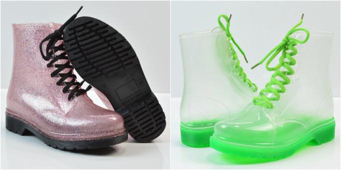 महिलाओं के रबड़ के जूते: स्टाइलिश रबड़ के जूते