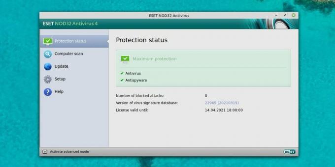 लिनक्स के लिए एंटीवायरस: लिनक्स डेस्कटॉप के लिए ESET NOD32 एंटीवायरस