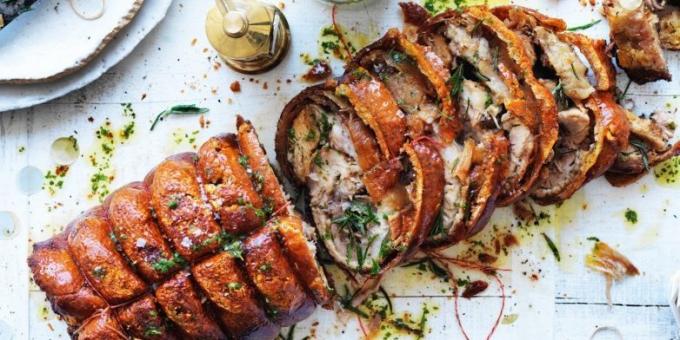 जॅमी ओलिवर से इतालवी porchetta: ओवन में सुअर का मांस