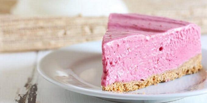 केक पकाने की विधि रास्पबेरी: रास्पबेरी चीज़केक