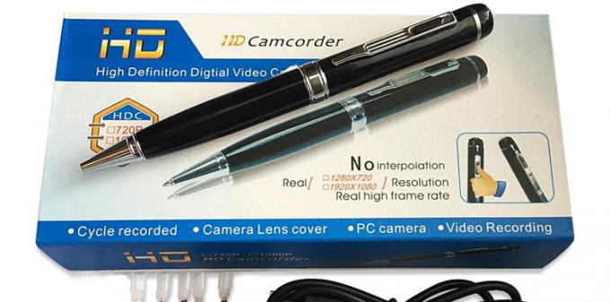 निषिद्ध माल। एक एकीकृत कैमरा के साथ पेन
