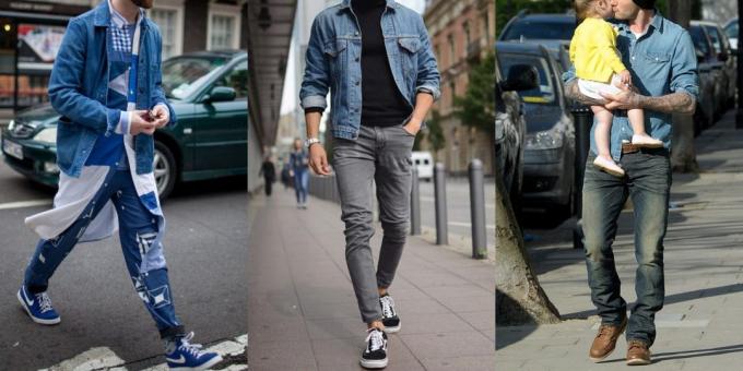 डेनिम शर्ट और जैकेट: पुरुषों के लिए कपड़े और जूते की गर्मियों में बिक्री