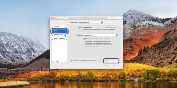 MacOS पर डीएनएस सर्वर सेटिंग