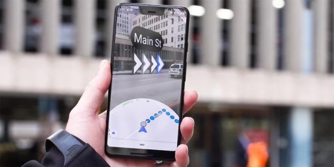 तीन आयामी पथ संकेत - मानचित्र Google मानचित्र एक नया विकल्प मिल जाएगा
