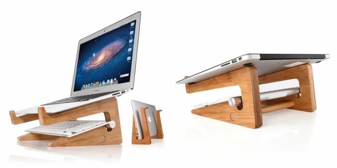 AliExpress से लकड़ी के लैपटॉप स्टैंड