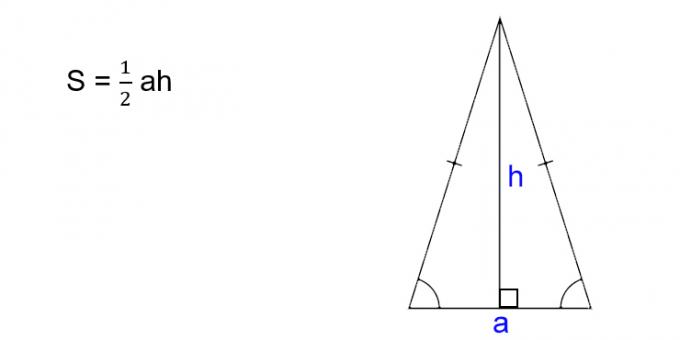 समद्विबाहु त्रिभुज का क्षेत्रफल कैसे ज्ञात करें