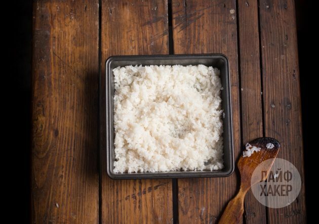 शुशिरिटो के लिए चावल तैयार करें