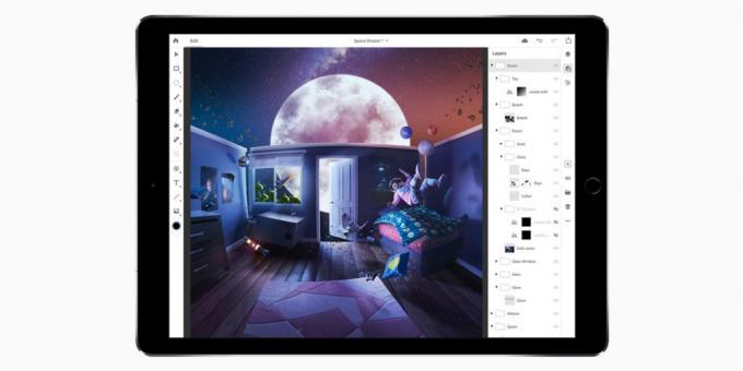 एडोब iPad के लिए एक पूर्ण फ़ोटोशॉप जारी किया है। लाइन इलस्ट्रेटर पर