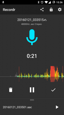 Android के लिए Recordr - पूरा नियंत्रण विकल्पों के साथ उच्च गुणवत्ता वाले वॉयस रिकॉर्डर