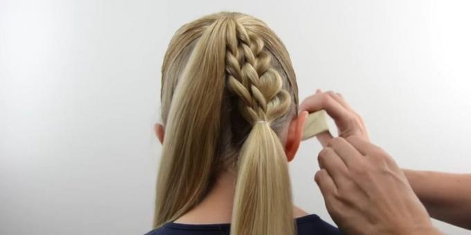 लड़कियों के लिए नए केशविन्यास: अपने बालों के साथ चोटियों कनेक्ट