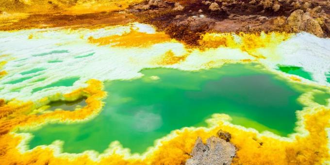 आश्चर्यजनक खूबसूरत जगह: राक्षसी ज्वालामुखी Dallol, इथियोपिया