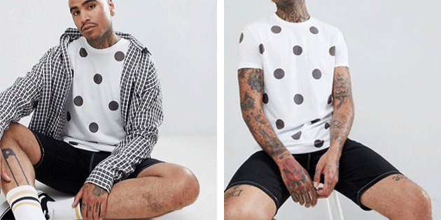 यूरोपीय दुकानों से फैशनेबल पुरुषों की टी शर्ट