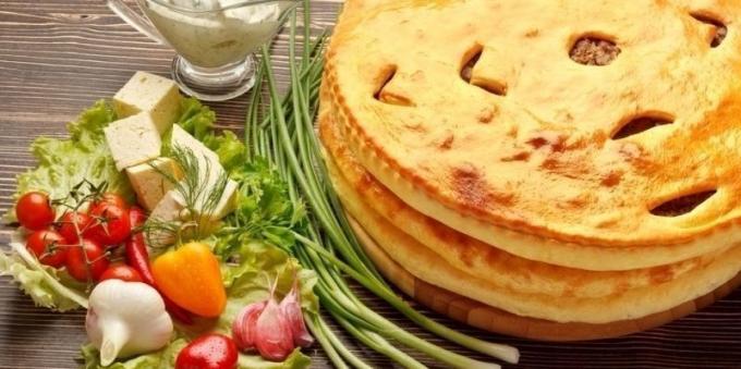 मांस के साथ Ossetian pies