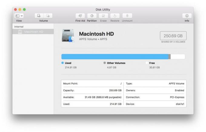 MacOS उच्च सिएरा: फाइल सिस्टम