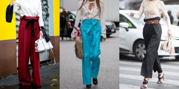 सबसे फैशनेबल महिलाओं की पैंट: पतलून Paperbag