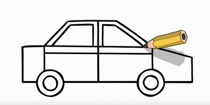 कार कैसे खींचें: खिड़कियों को लेबल करें