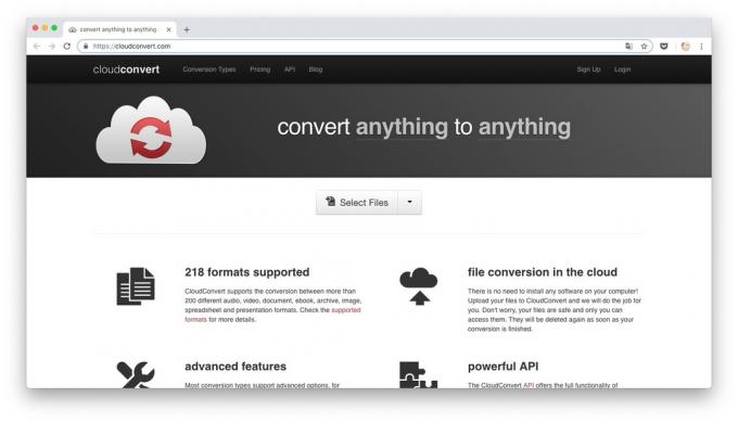 ऑनलाइन कन्वर्टर्स: CloudConvert