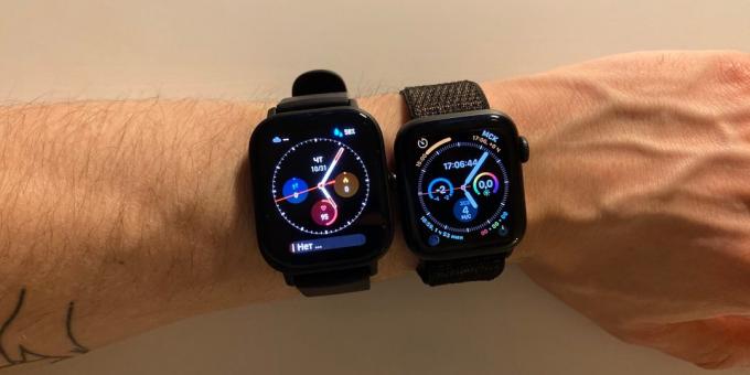 Amazfit GTS: एप्पल घड़ी के साथ तुलना