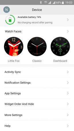 Xiaomi Amazfit गति: आवेदन