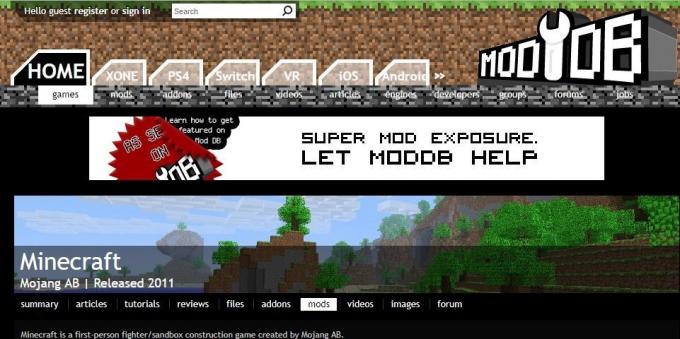 फैशन कहाँ Minecraft डाउनलोड करने के लिए: ModDB