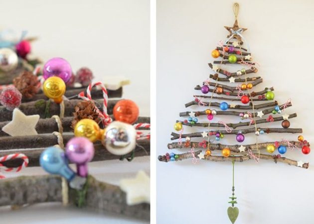 सजा क्रिसमस का पेड़: वैकल्पिक