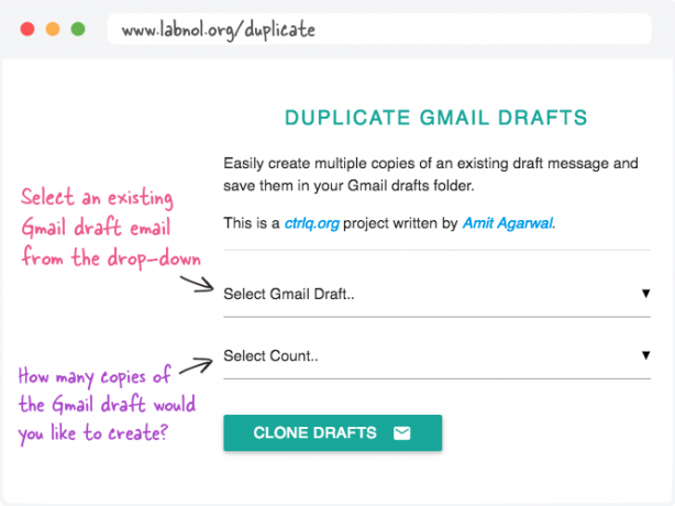 डुप्लीकेट-gmail-ड्राफ्ट कार्य