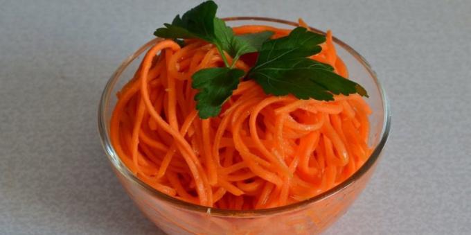 कोरियाई में गाजर: कैसे सर्दियों गाजर के लिए तैयार करने के लिए