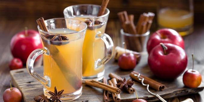 नारंगी रंग का एक साथ सेब का रस पर गैर मादक mulled शराब: सबसे अच्छा नुस्खा