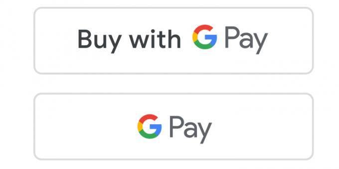 गूगल भुगतान लोगो के साथ बटन