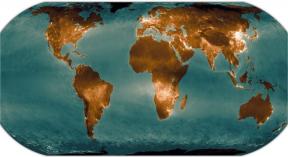 शोधकर्ताओं ने पृथ्वी प्रदूषण का एक नक्शा दिखाया गया है