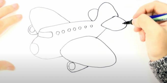 एक हवाई जहाज कैसे आकर्षित करें: एक मार्कर के साथ एक हवाई जहाज खींचना
