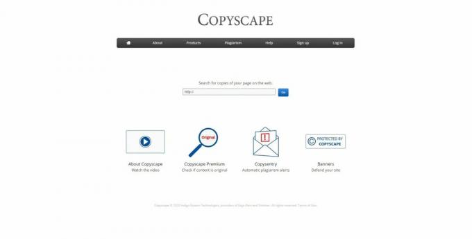 ऑनलाइन विशिष्टता के लिए पाठ की जाँच करें: Copyscape