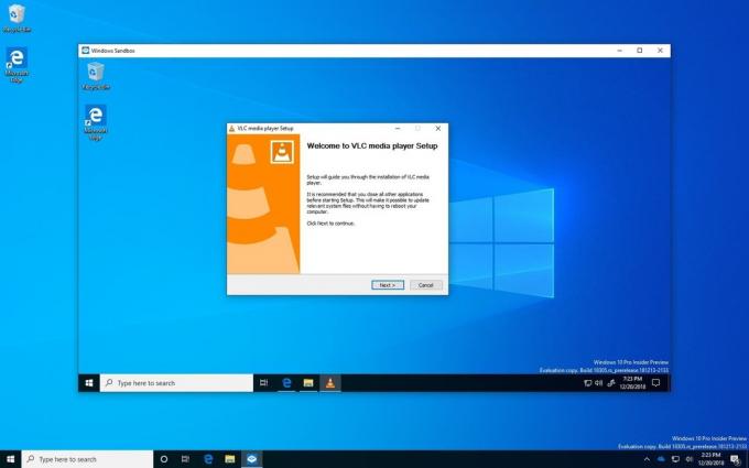 स्प्रिंग Windows 10 के संस्करण को अद्यतन: विंडोज सैंडबॉक्स