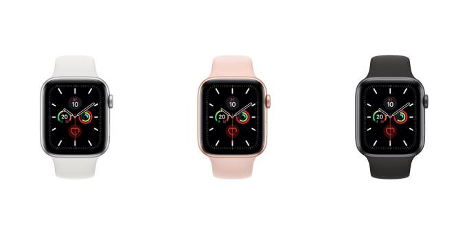 एप्पल घड़ी श्रृंखला 5: रंग