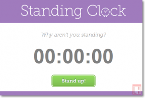 StandingClock: समय एक खड़ी स्थिति में ट्रैकिंग