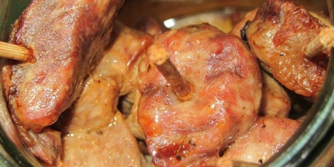 सीख पर पोर्क, एक बर्तन में पकाया: में ओवन मांस पकाने के लिए कैसे 