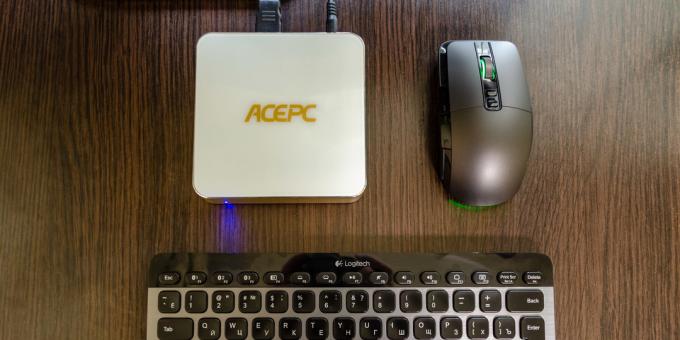 मिनी पीसी AcePC AK7: उपयोग करने की संभावना