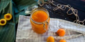 चीनी के साथ खुबानी और नारंगी जाम