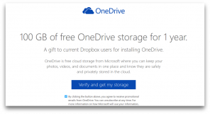 बस दो क्लिक की दूरी से आप 200 क्लाउड संग्रहण के जीबी OneDrive