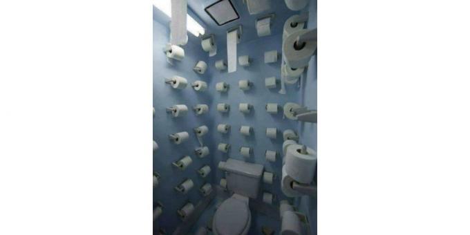 शौचालय डिजाइन: दीवारों पर कागज